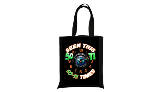50-11 Times Clock Tote Bag