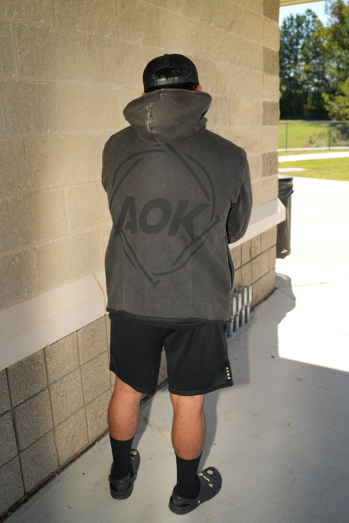 50-11 Times Clock - Vintage Acid Washed Oversized Hoodie