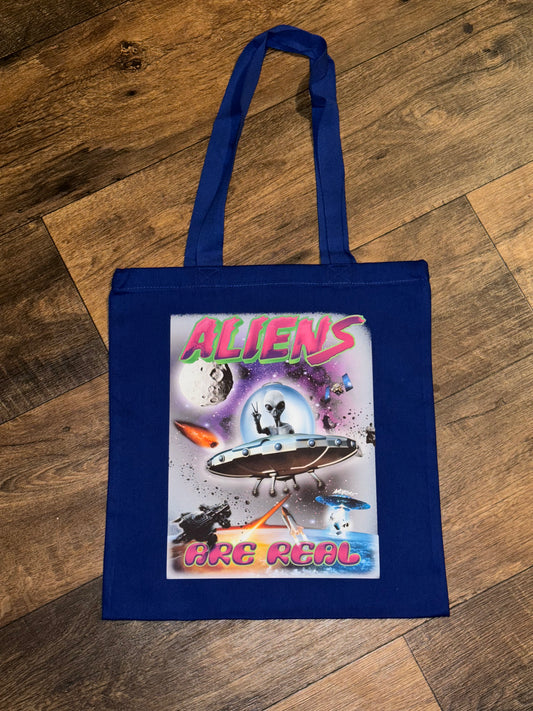 Aliens Are Real Tote Bag