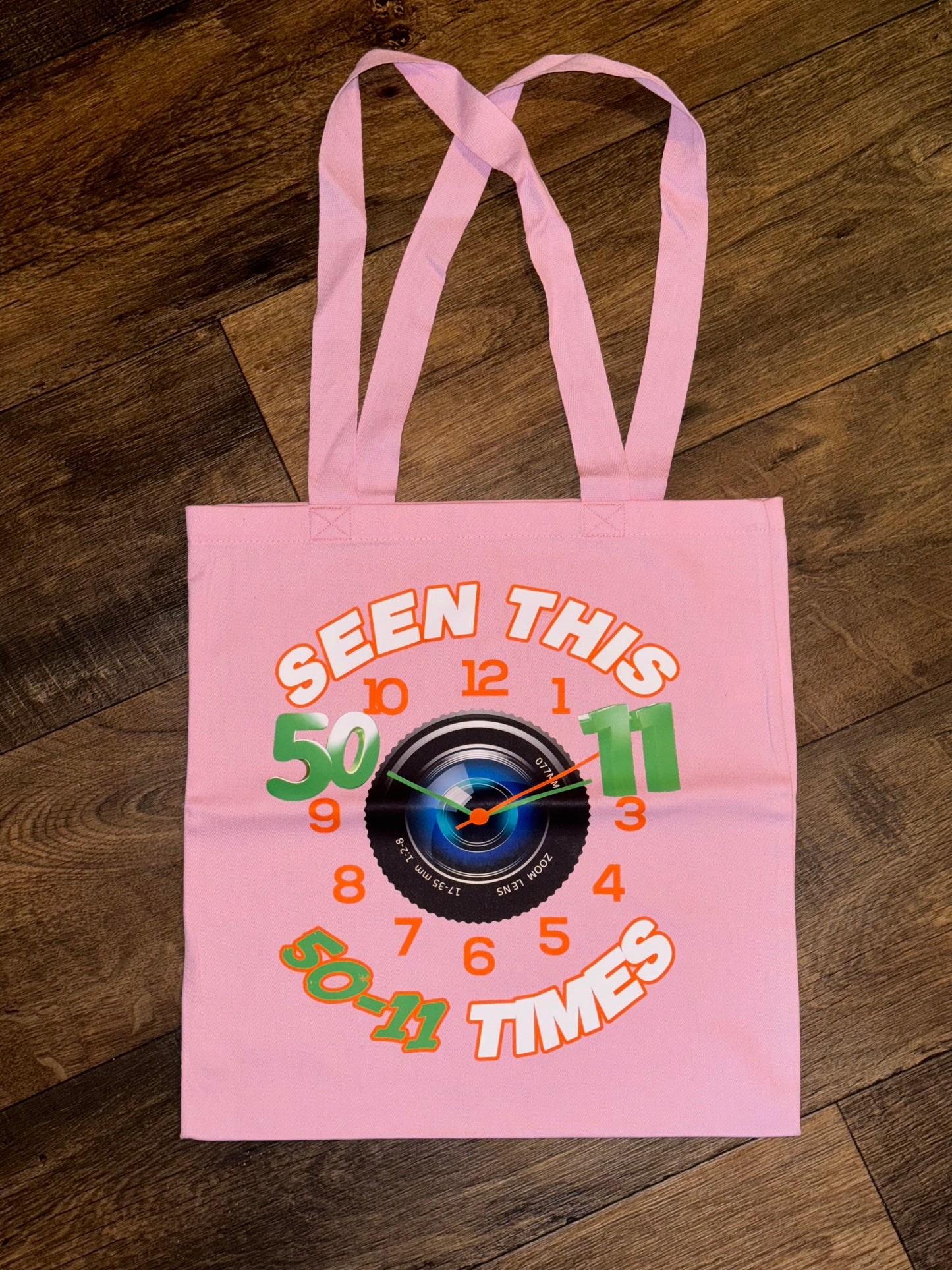 50-11 Times Clock Tote Bag