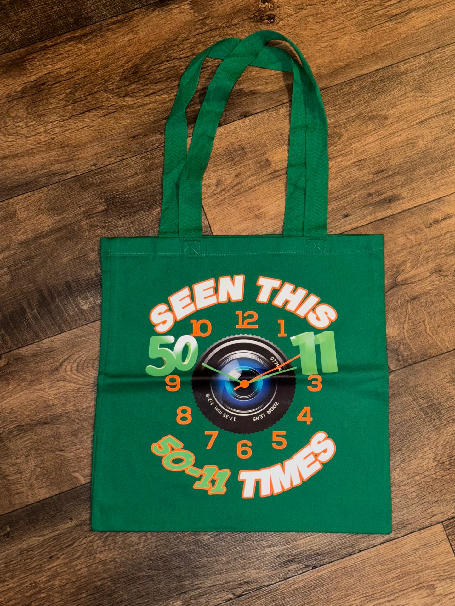 50-11 Times Clock Tote Bag