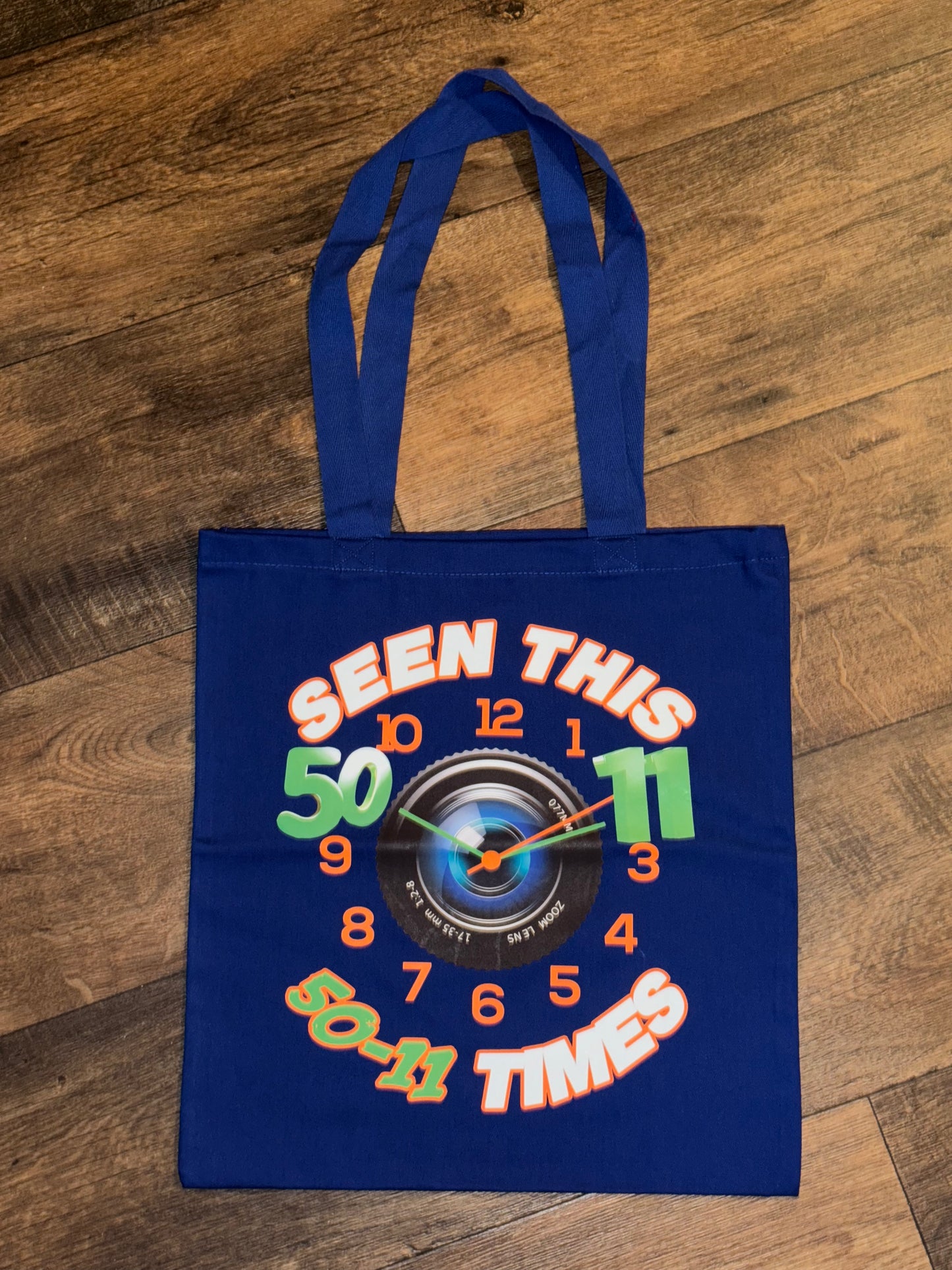 50-11 Times Clock Tote Bag