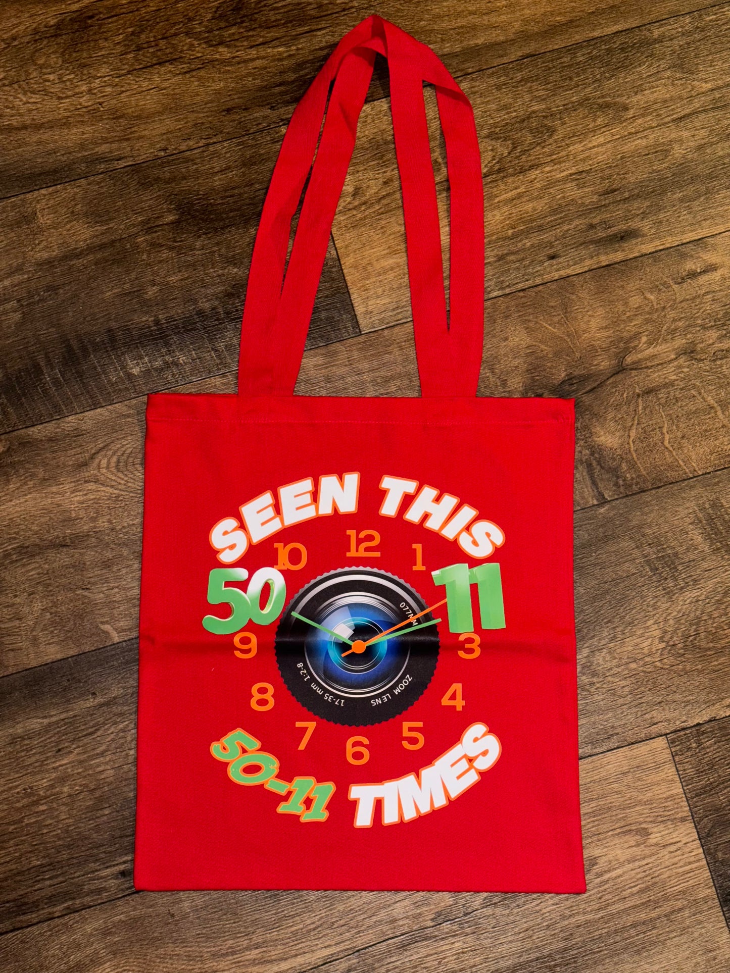50-11 Times Clock Tote Bag