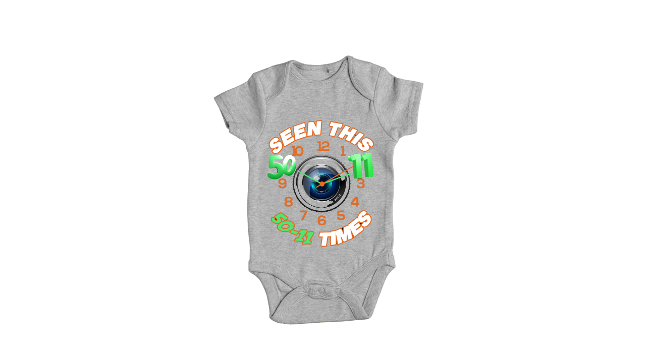 50-11 Times Clock - Onesie