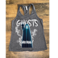 5 Finger Ghost Are Real - Racerback Tank Top