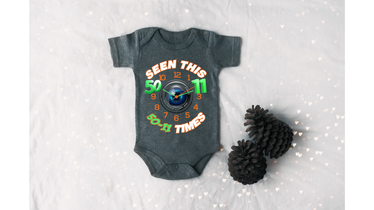 50-11 Times Clock - Onesie