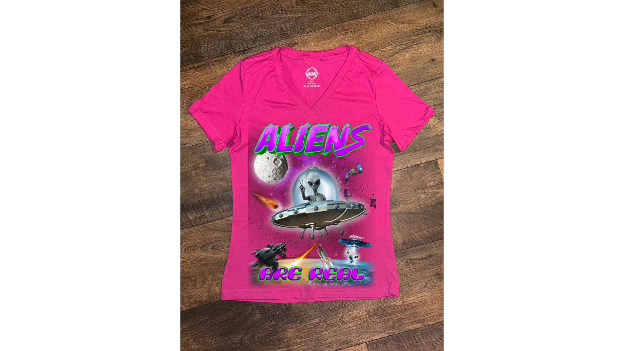 Aliens Are Real V-Neck T-shirt