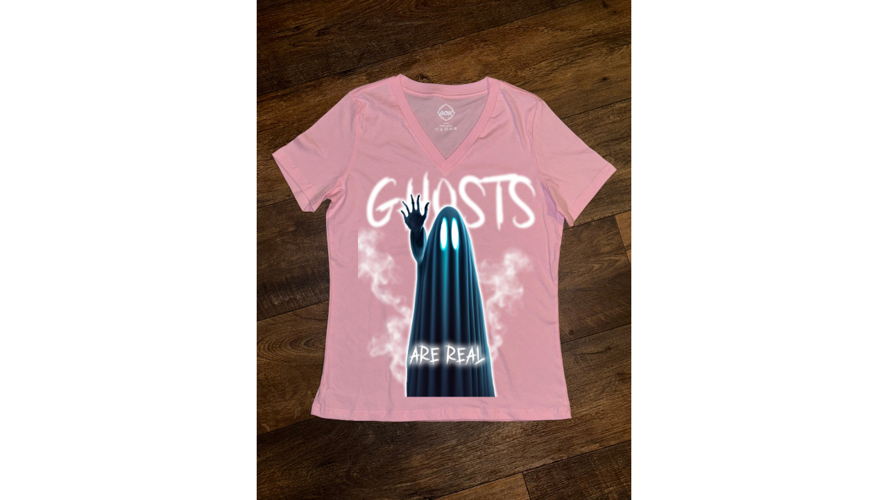 5 Finger Ghost V-Neck T-shirt