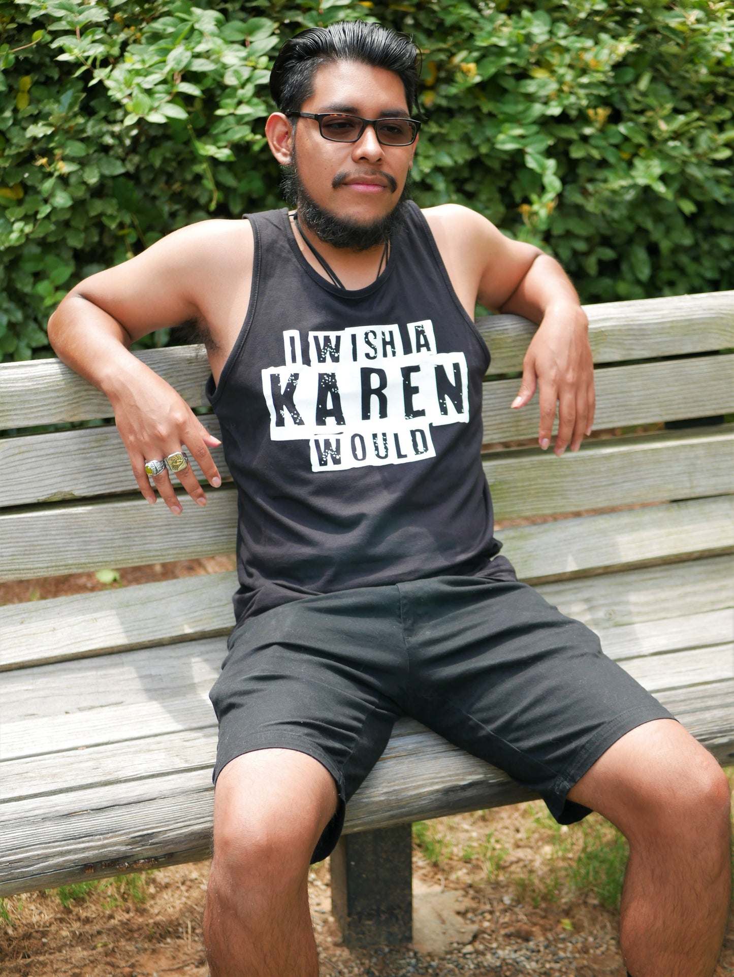 New Karen Black Tank Top