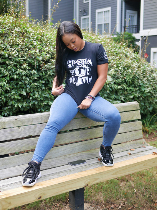 Speak Your Truth Black T-Shirt