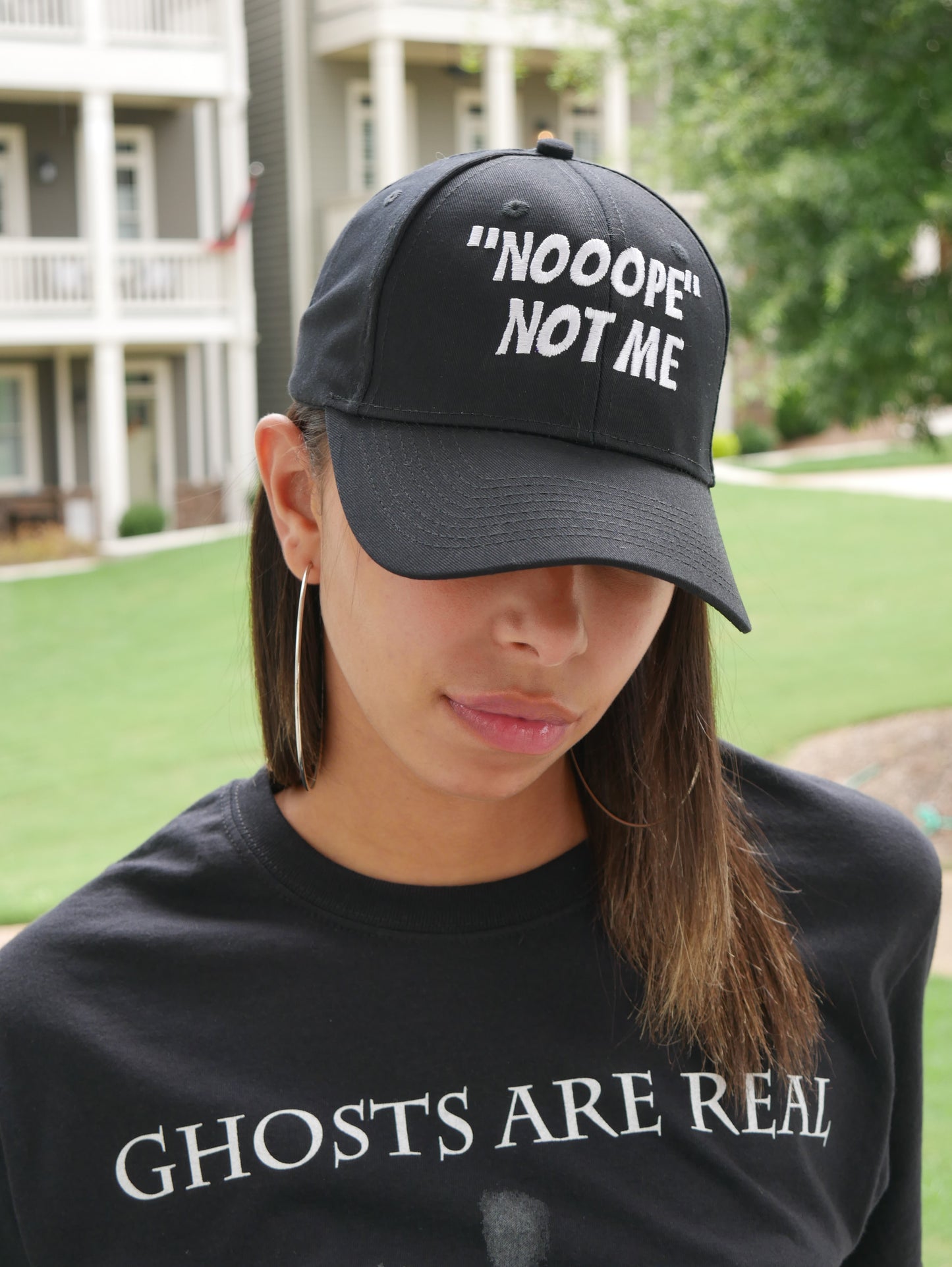 Nope Not Me Cap-Black