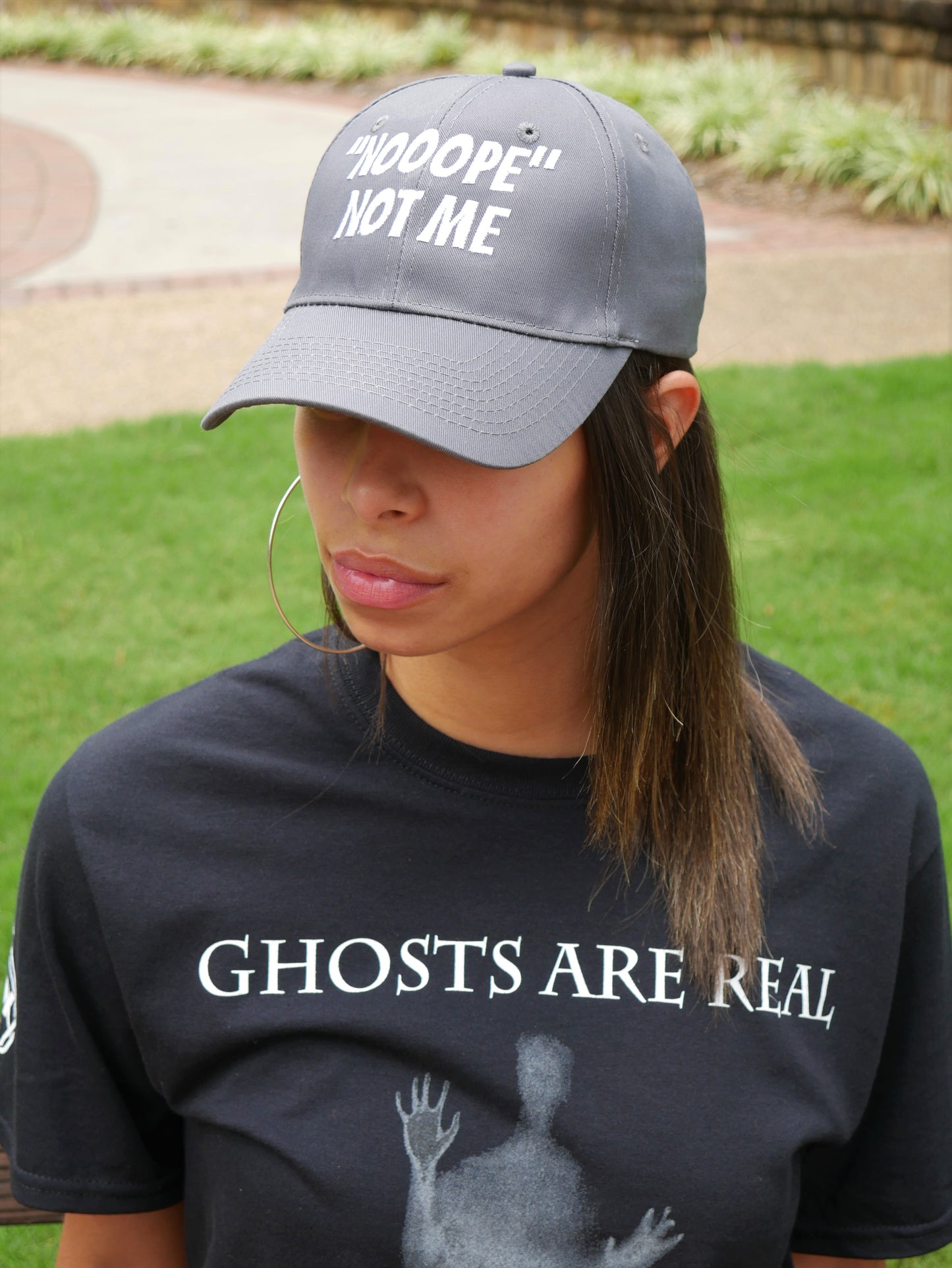 Nope Not Me Cap-Gray
