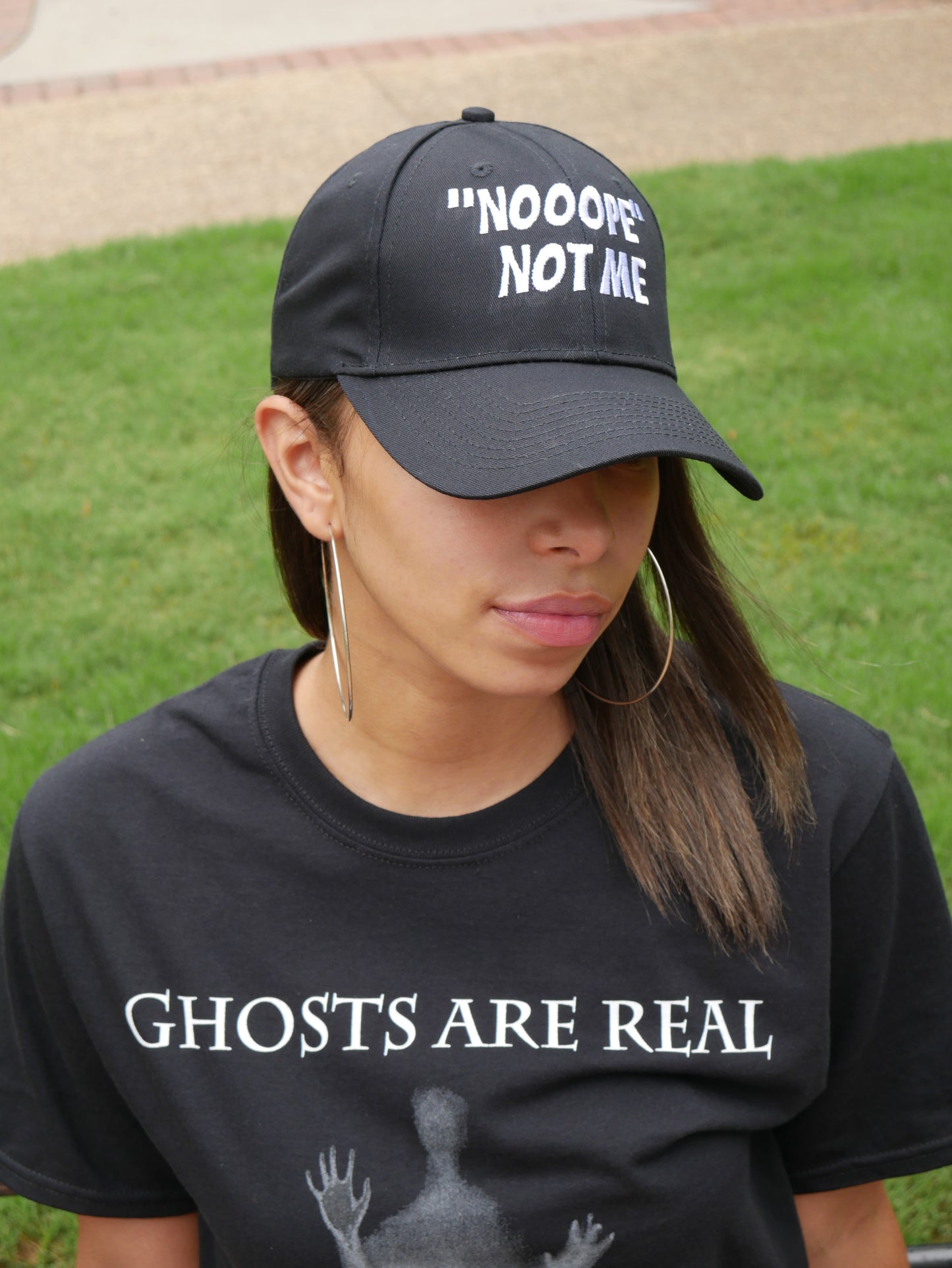 Nope Not Me Cap-Black