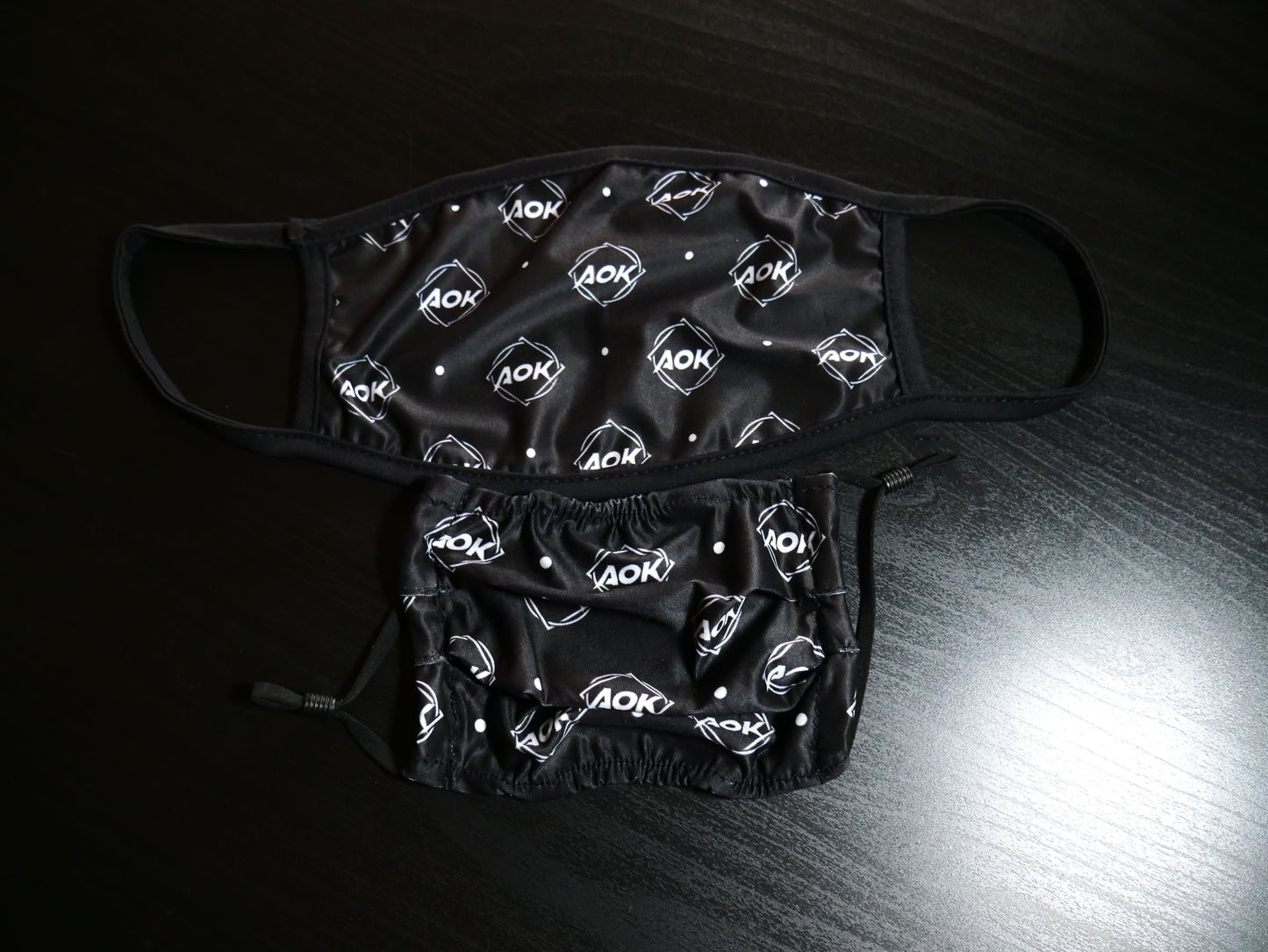 AOK Logo Kids Face Mask Black