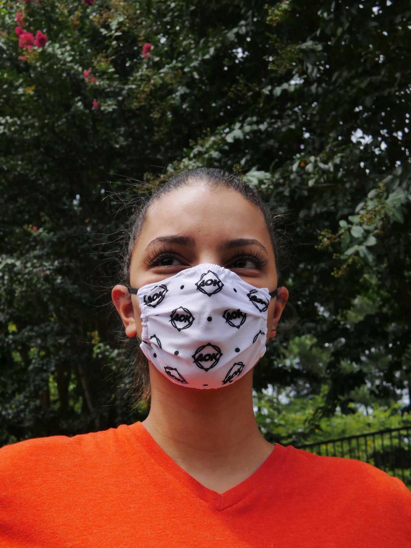 AOK Logo White Kids Face Mask