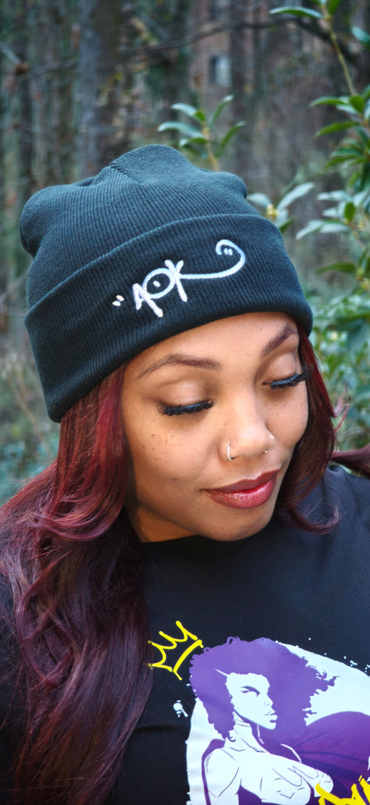 AOK  Black Beanie