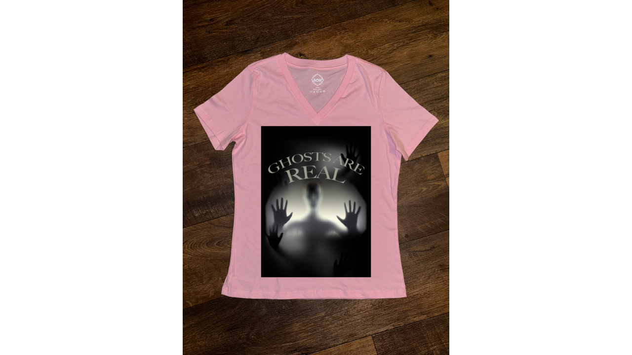 Creepy Ghost V-Neck T-shirt