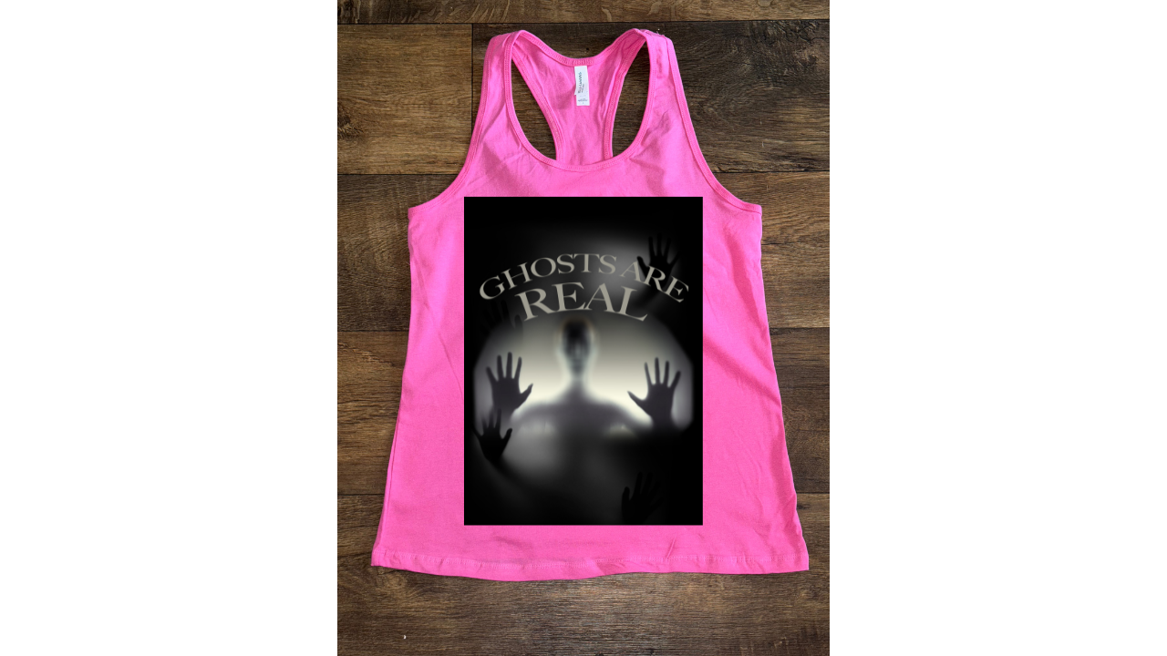 Creepy Ghost Are Real - Racerback Tank Top