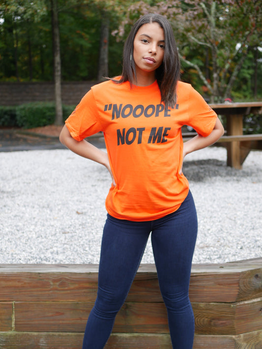 Exclusive Nope Not Me T-Shirt-Orange