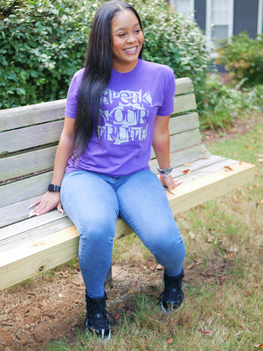 Speak Your Truth  Purple T-Shirt
